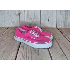 Vans Unisex Sz Men’s Size 7/Women’s Size 8.5 Pink Canvas Casual Skate Shoes